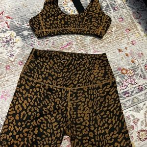 Tan Lines By Sivan Ayla biker shirt and sports bra set